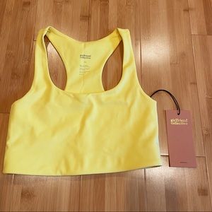Girlfriend Collective Paloma Bra In Lemon